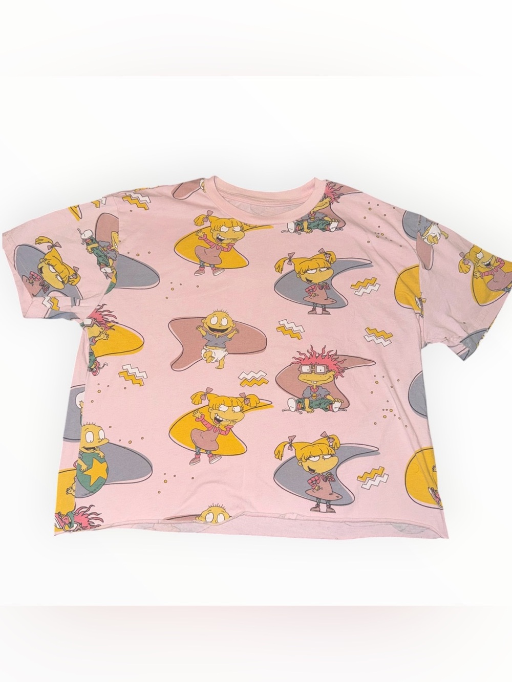 Official Nickelodeon Rugrats All-Over Print Graphic Crop Top Large